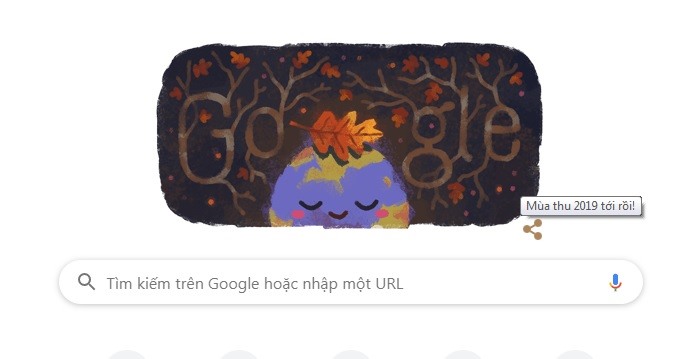 Google Doodle chào mùa thu 2019.