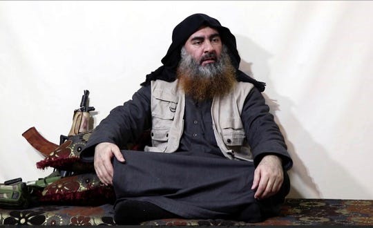 Abu Ibrahim al-Hashemi al-Qurayshi  trở thành người kế nhiệm al-Baghdadi (ảnh). Ảnh: USAToday.