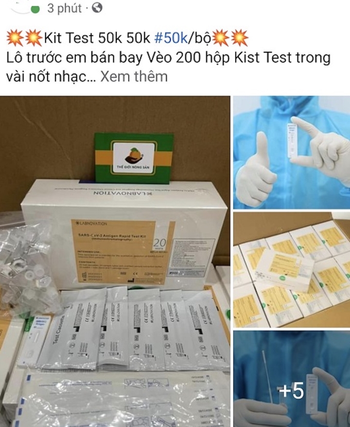 Giá kit test nhanh COVID-19 giảm mạnh, dân buôn trót ôm hàng méo mặt bù lỗ - 2