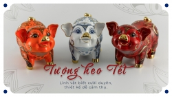 Tượng heo Tết - linh vật biết cười duyên, thiết kế dễ cảm thụ Tượng heo Tết - linh vật biết cười duyên, thiết kế dễ cảm thụ