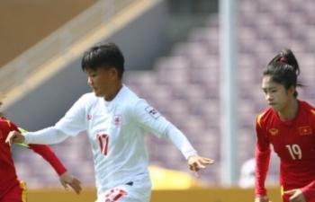 Cầm hòa Myanmar, tuyển nữ Việt Nam vào tứ kết Asian Cup 2022