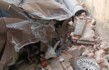 Lái xe gây tai nạn ở Long Biên có nồng độ cồn trong máu cực cao