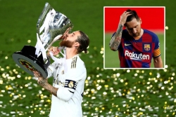 [ẢNH] Messi thất vọng não nề trong ngày Real Madrid tưng bừng nâng cúp