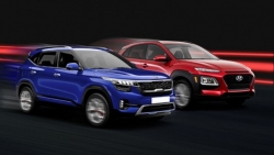 So kè Hyundai Kona và Kia Seltos bản cao cấp nhất.