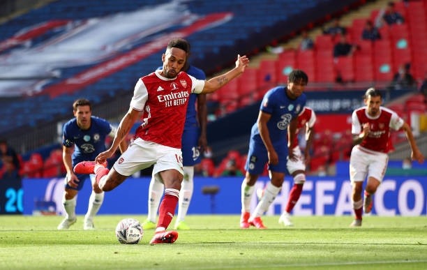 aubameyang lap cu dup arsenal ha chelsea de vo dich fa cup 2019 2020