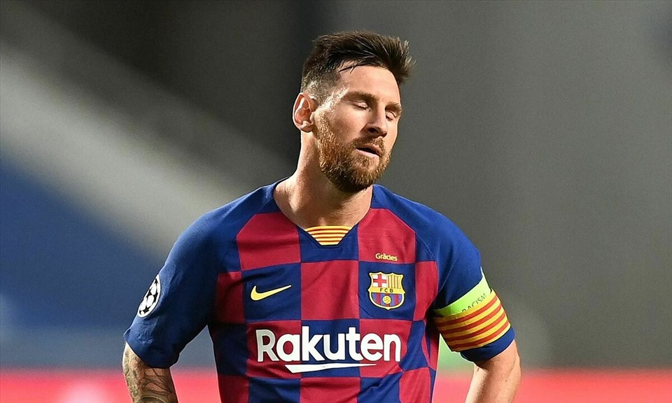 Messi muốn rời Barca. Ảnh: Goal.