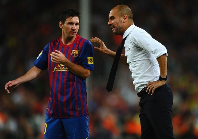 Pep Guardiola chính là người đã nâng bước Messi lên tầm siêu sao thế giới. Ảnh: Getty.