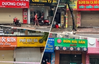 Hà Nội sau 1 tuần nới giãn cách: Đồ bán mang về vắng khách, có quán chưa mở cửa