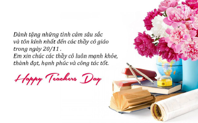 Lời chúc ngày 20/11 hay và ý nghĩa dành tặng thầy cô - 3