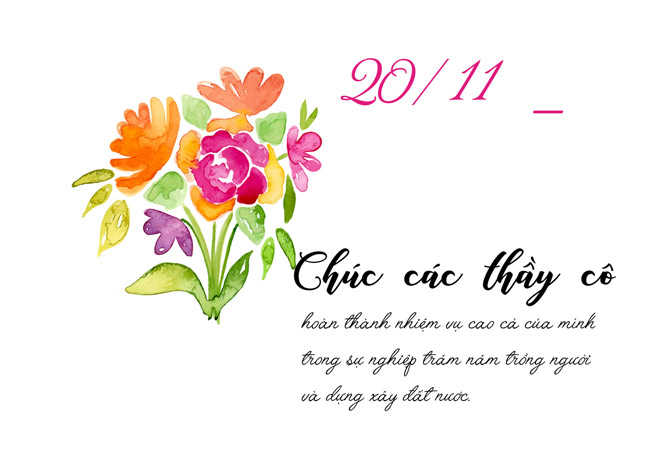Lời chúc ngày 20/11 hay và ý nghĩa dành tặng thầy cô - 2