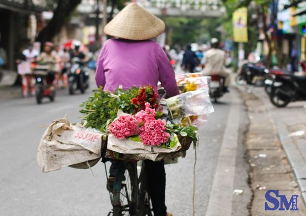 thu nong nan tren nhung ganh hoa