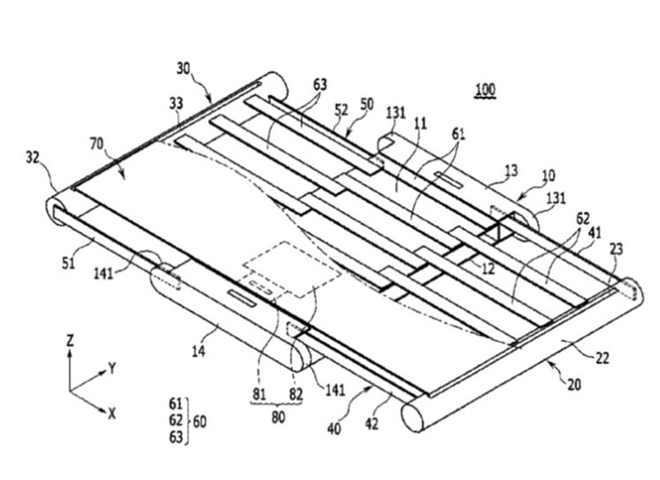 sony se co smartphone voi man hinh trung cuon