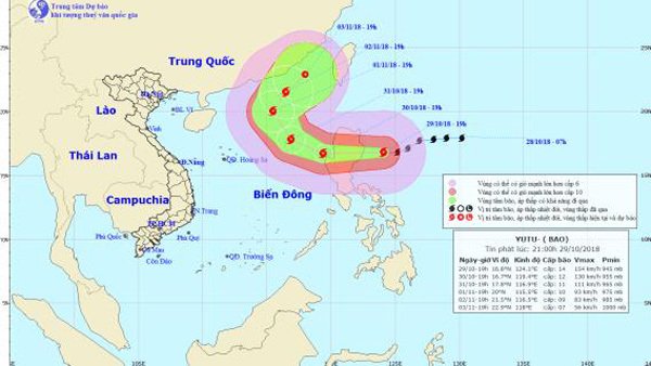 du bao thoi tiet 3010 sieu bao yutu gay mua gio giat cap 15