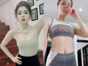 u40 le quyen tao bao dien bikini khoe than hinh nong bong