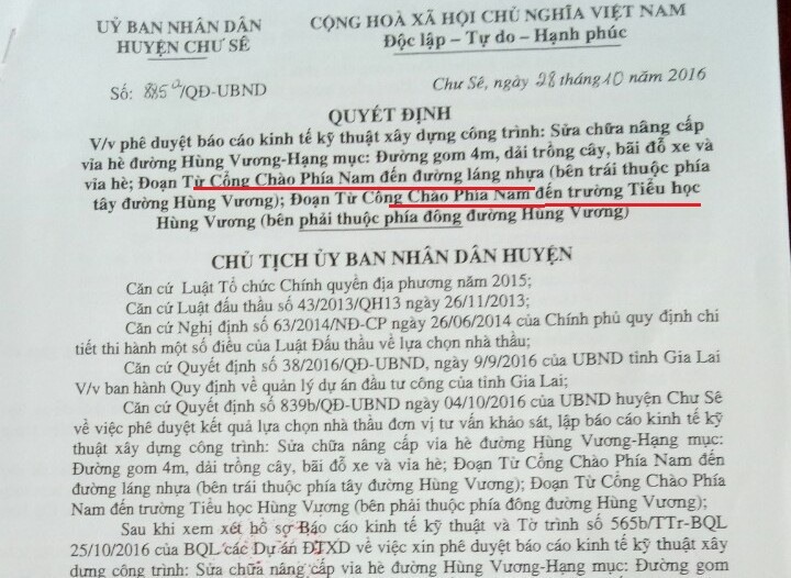 gia lai khong co chuyen 1 du an ky 2 quyet dinh doi von 28 ti dong