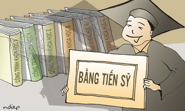 Tiến tới phổ cập học vị, học hàm chăng! tien toi pho cap hoc vi hoc ham chang