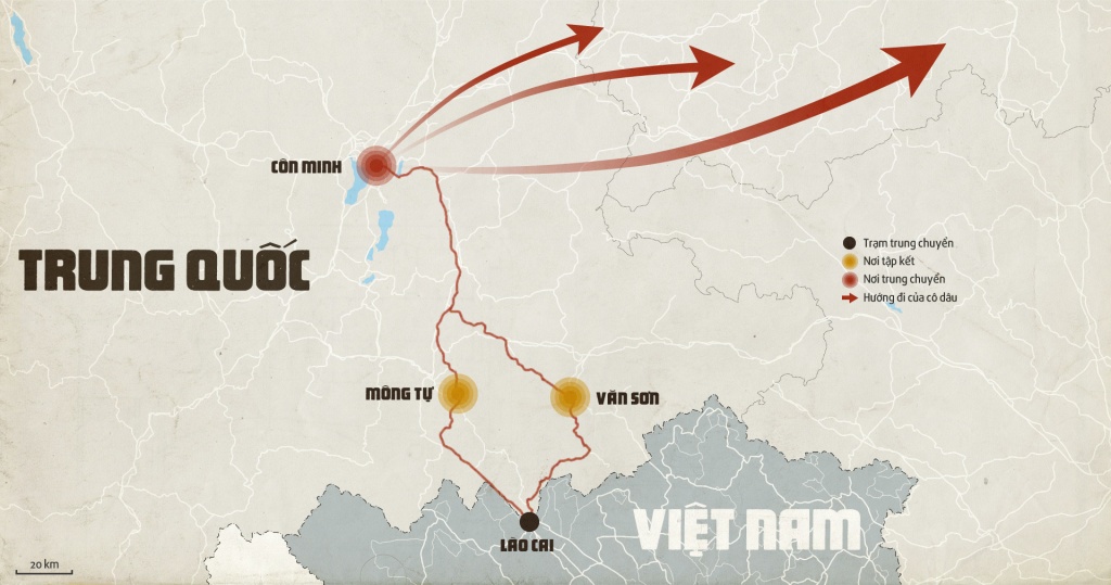 Những cô dâu Việt "giá sáu vạn tệ" nhung co dau viet gia sau van te