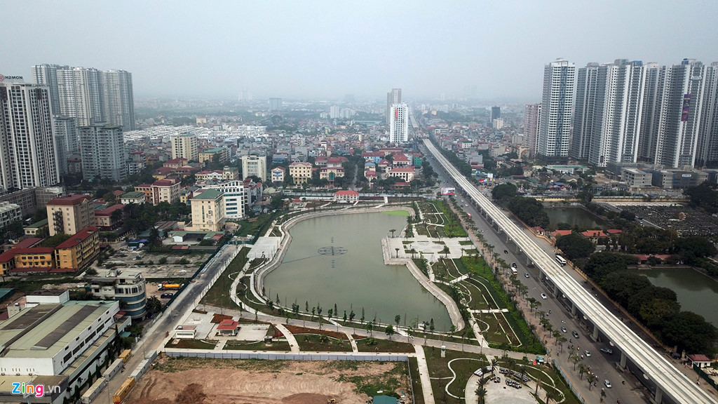 anh can canh tuyen metro cham tien do gan mot thap ky o ha noi