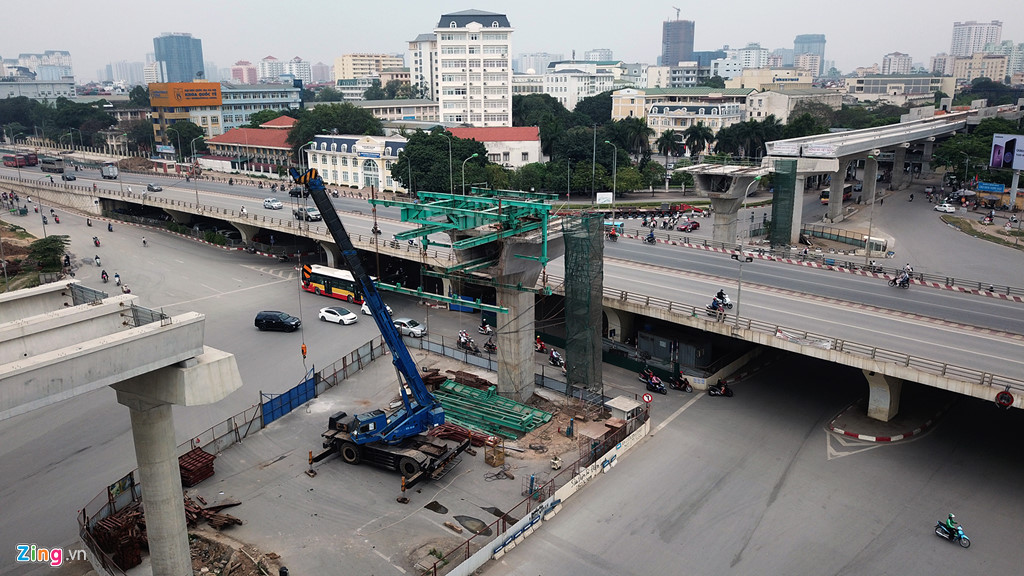 anh can canh tuyen metro cham tien do gan mot thap ky o ha noi