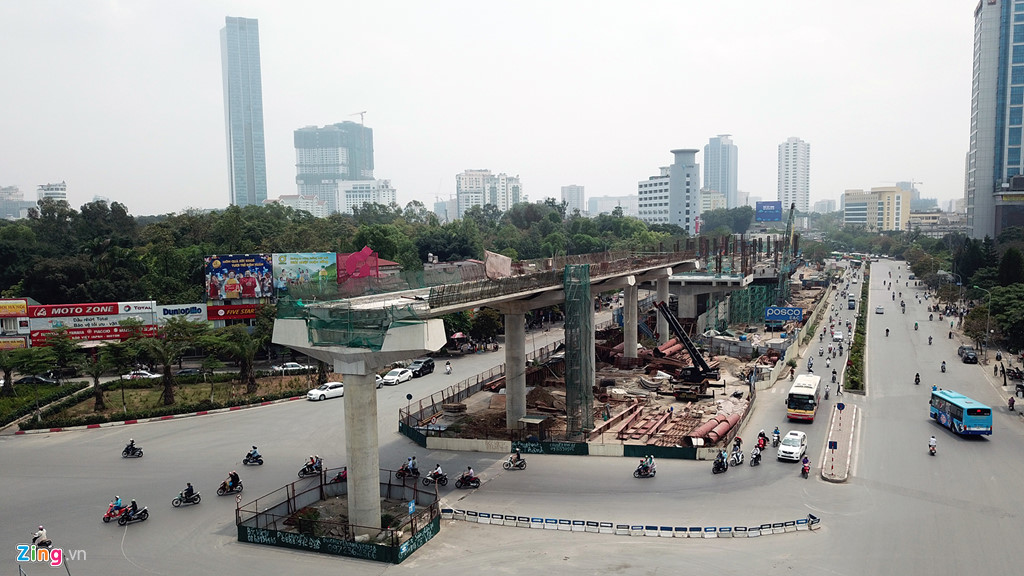 anh can canh tuyen metro cham tien do gan mot thap ky o ha noi