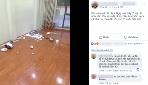 che vo nau an khong ngon chong dap noi com dien vo tuc gian dap them bat khien dan mang nao loan