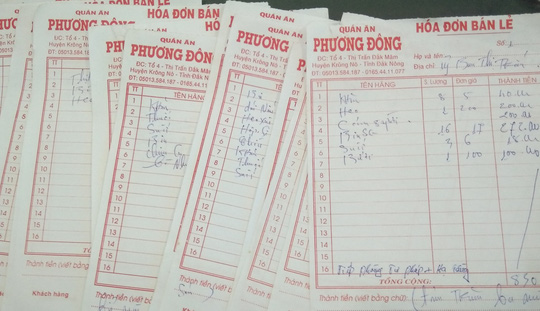 10 co quan nha nuoc o dak nong an nhau khong tra tien 82748