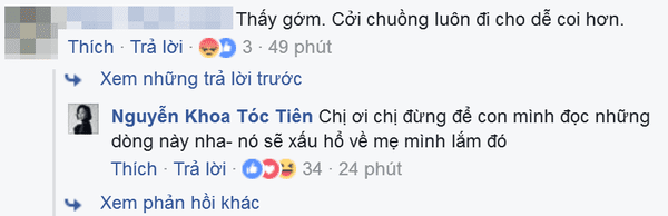 bi anti fan che tom toc tien de lai binh luan cham biem