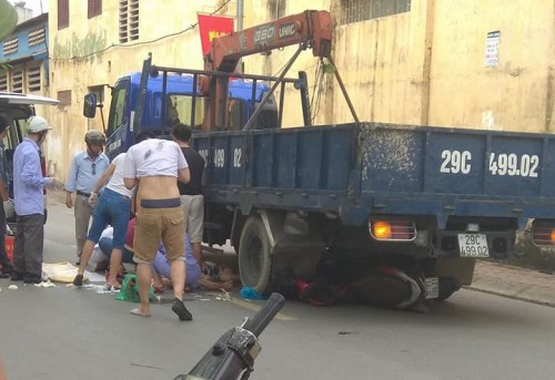 loi khai cua tai xe lui xe khien 3 me con thai phu tu vong o ha noi