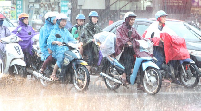 bac bo tiep mua lon truoc khi don nang nong dien rong