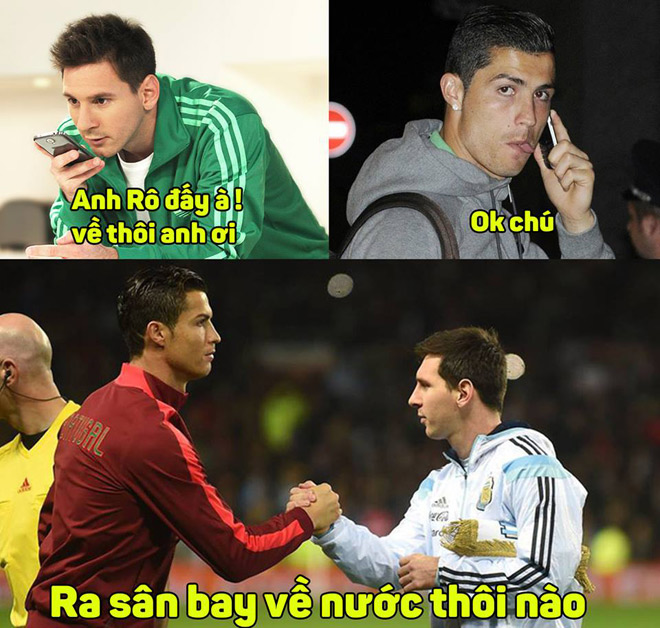 dan mang thi nhau che anh messi va ronaldo dat tay nhau roi world cup