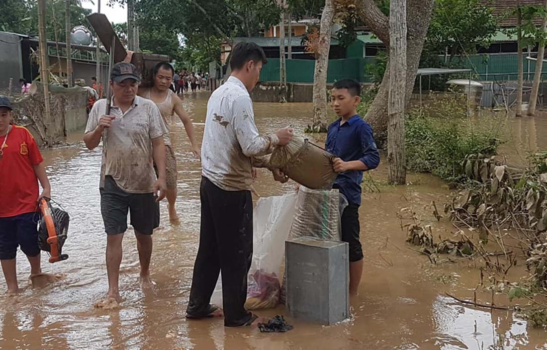 nghe an lu chong lu nhieu noi van ngap trong bien nuoc