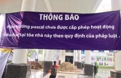 vu truong th thcs pascal bi do gach cat da tra lai khuon vien sach dep cho hoc sinh