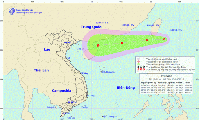 sieu bao co the xuat hien tren bien dong trong vai ngay toi