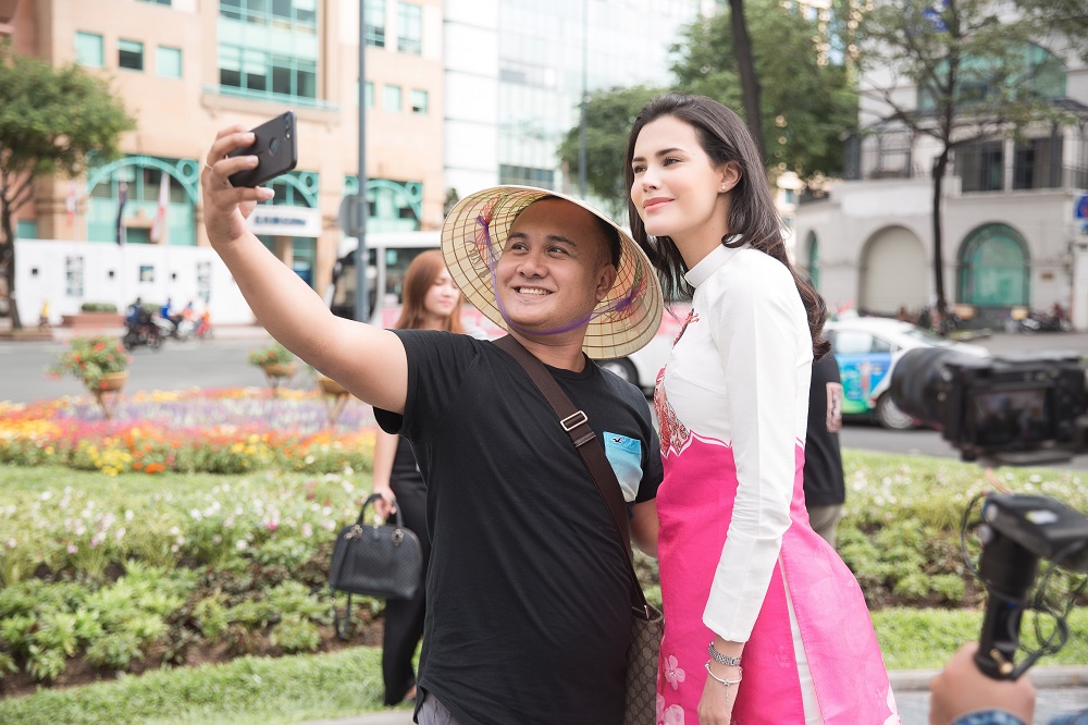 hoa hau quoc te mariem velazco dien ao dai hao hung dao pho sai gon