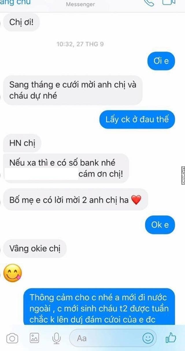 nong tren mang khach khong di dam cuoi co dau nhan tin doi chuyen tien mung