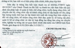 thanh tra trach nhiem chu tich ubnd tinh thai binh