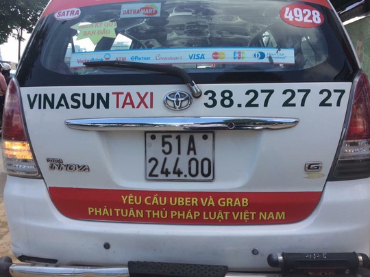 bo cong thuong len tieng ve taxi truyen thong va grab uber