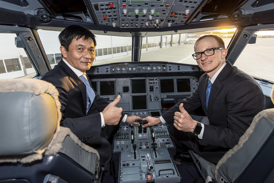 can canh lap rap may bay a321neo dau tien cua vietnam airlines