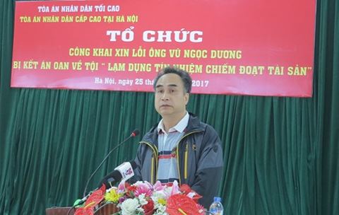 toa an cap cao tai ha noi xin loi cong khai nguoi bi ket an oan