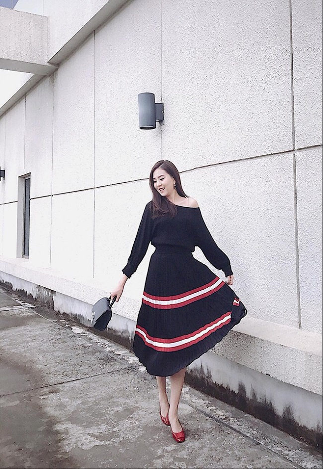 hot girl thoi tiet lay chong thieu gia ha noi bat ngo thanh btv thoi su vtv