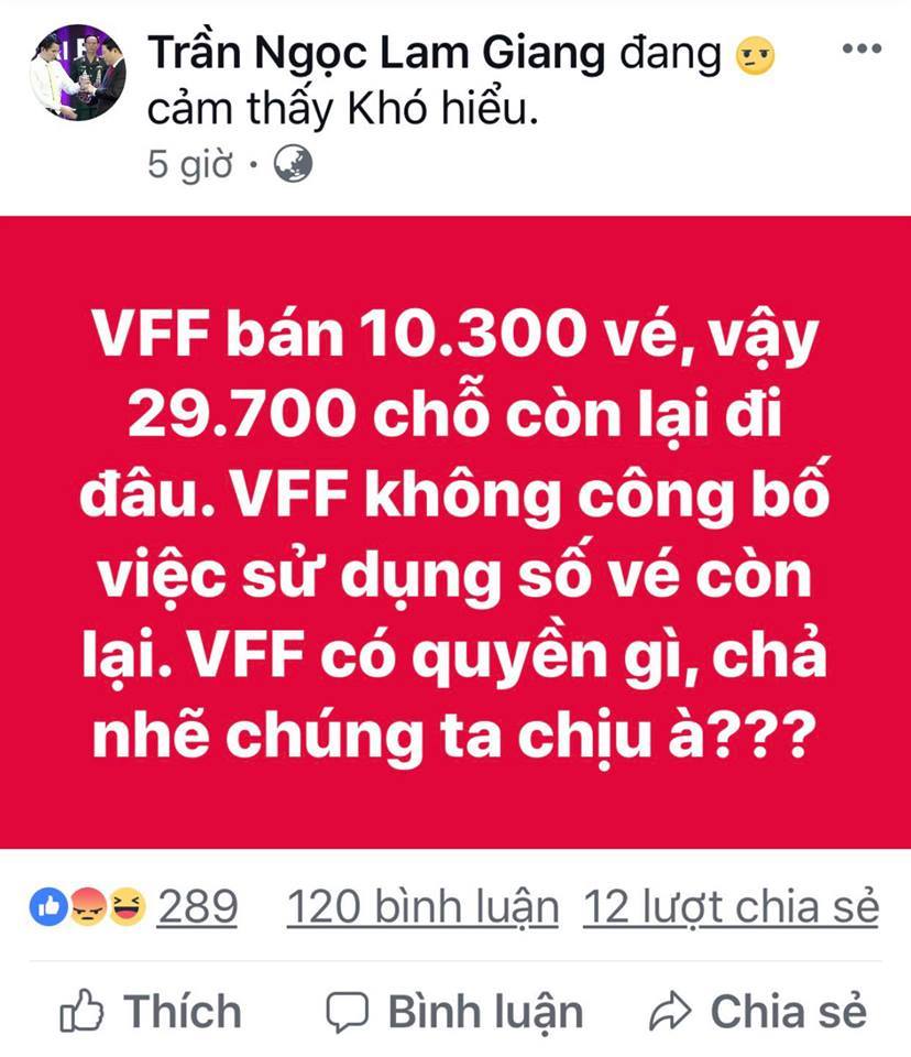 ngoai 10300 ve ban online vff phan phoi ve con lai cho ai