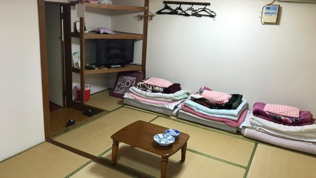 Phòng khách sạn có giá 1 USD/đêm. Ảnh: Asahi Ryokan