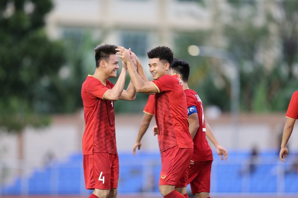 Đức Chinh có 4 pha lập công trong chiến thắng 6-0 của U22 Việt Nam trước U22 Brunei. Ảnh: G.A