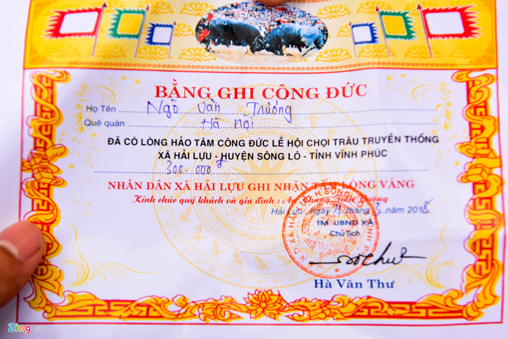 cong duc 300 nghin dong moi duoc vao xem choi trau hai luu