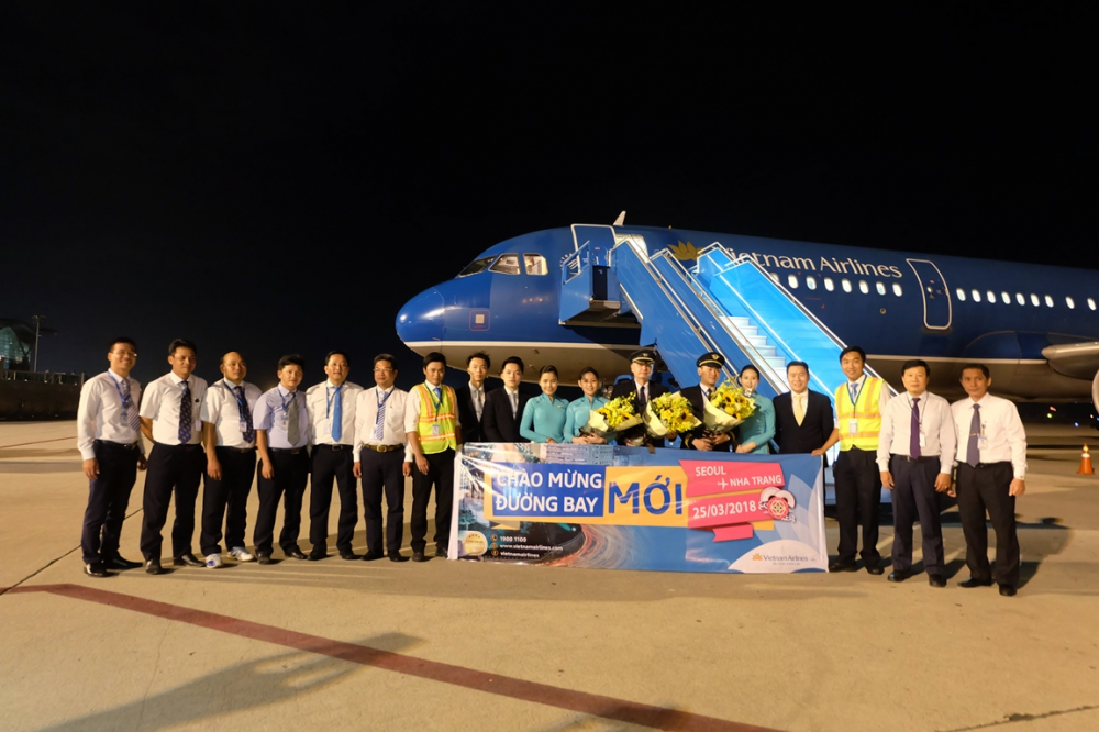 vietnam airlines chinh thuc khai truong duong bay nha trang seoul