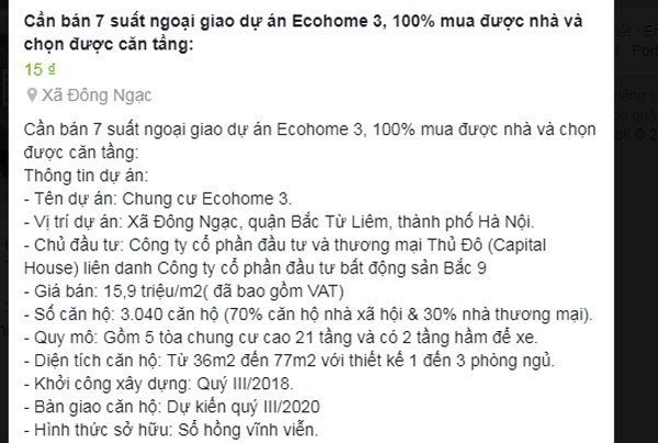 mua nha xa hoi mat tien chenh 500 trieu co quay siet tien khach mua