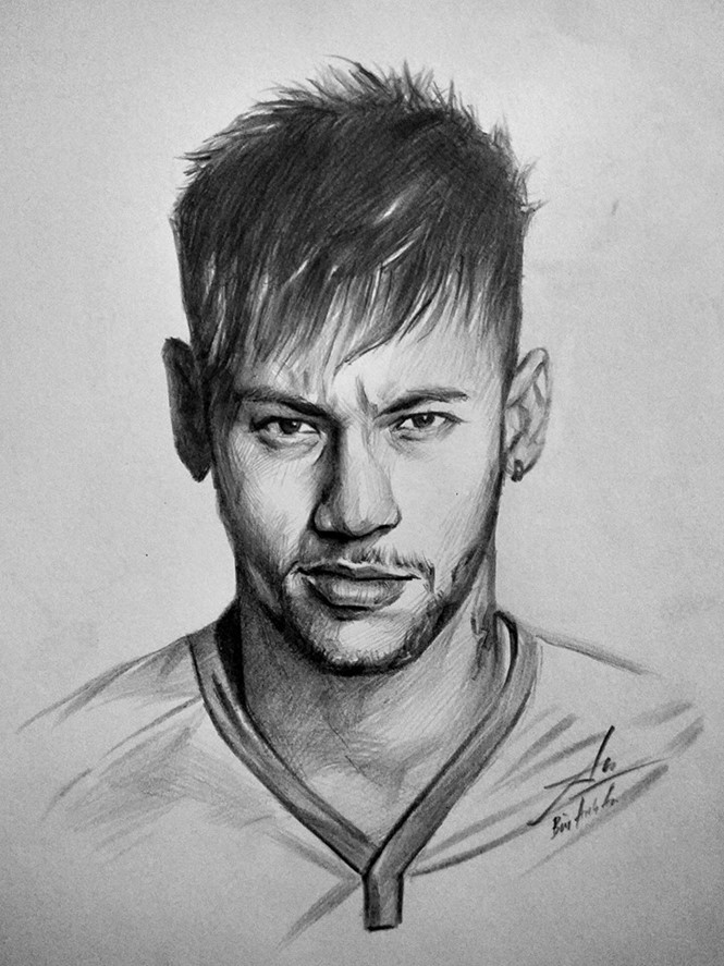 Chàng trai vẽ dàn sao World Cup sống động như thật chang trai ve dan sao world cup song dong nhu that