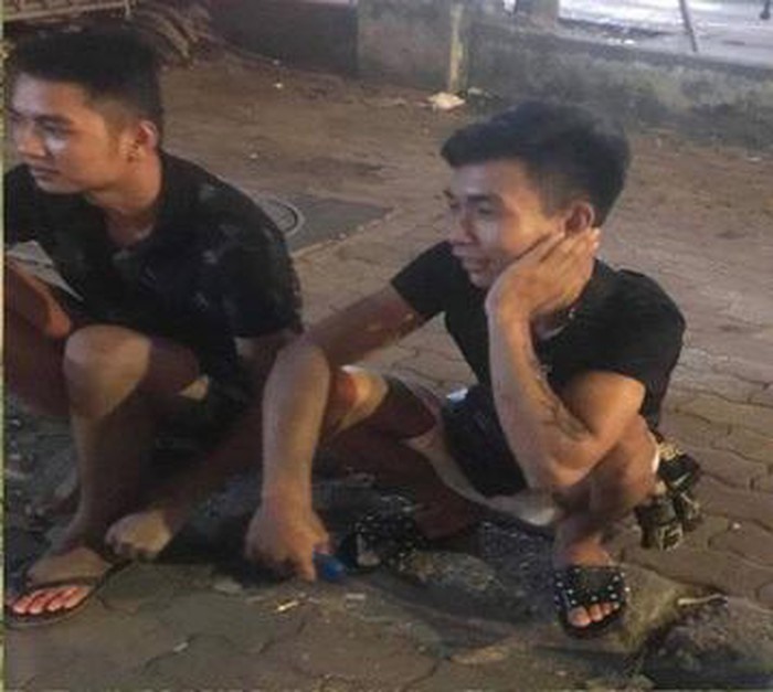 2 nghi phạm bị bắt giữ. Ảnh được Nguyễn Cao S chụp trước khi bị hại.