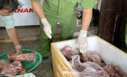 Ớn lạnh công nghệ chế biến thịt heo nái thối thành... thịt bò tươi