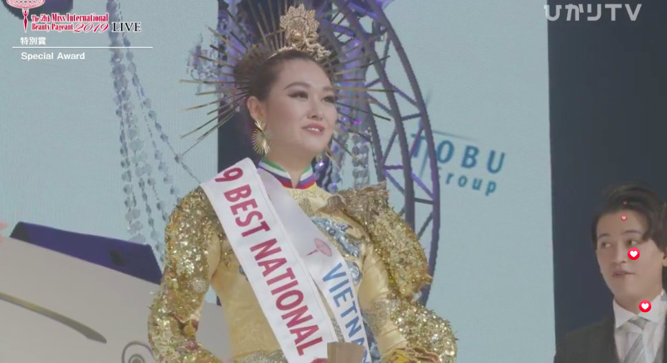 a hau tuong san xuat sac lot top 8 miss international 2019